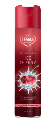 Освежитель воздуха Ice Cherry с сухим распылением з ароматом вишни iFresh 300 мл