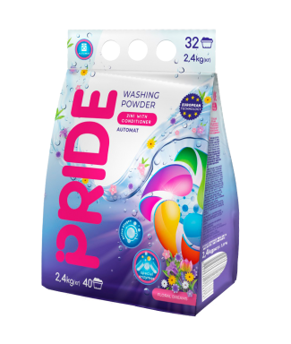 Washing powder universal 2 in 1 with the effect of fabric conditioning Floral Dreams PRIDE 2.4 kg