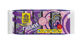 Губки кухонні універсальні FAMILY HOME SCANDI 5 шт.+1