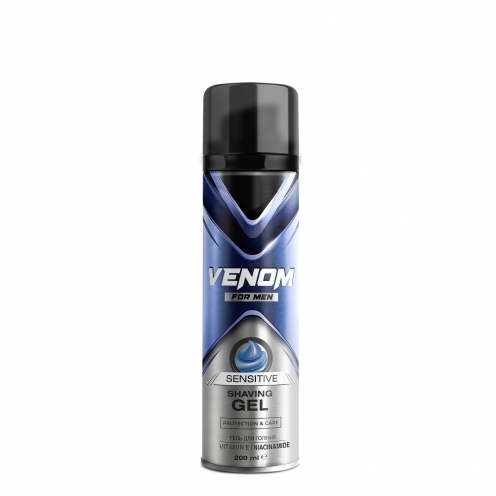 Гель для гоління Venom for men Sensitive 200 мл