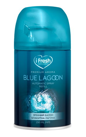 Replacement bottle for automatic dry air freshener iFresh Blue Lagoone with sea aroma 250 ml