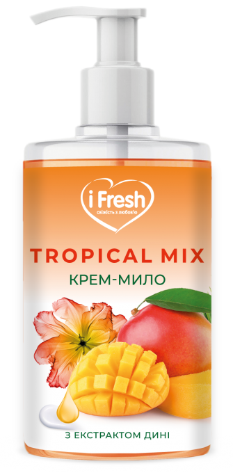 Жидкое крем-мыло с экстрактом дыни и ароматом тропических фруктов iFresh 500 мл