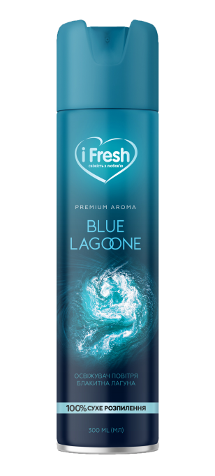 Освежитель воздуха Blue Lagoone с сухим распылением с морским ароматом iFresh 300 мл