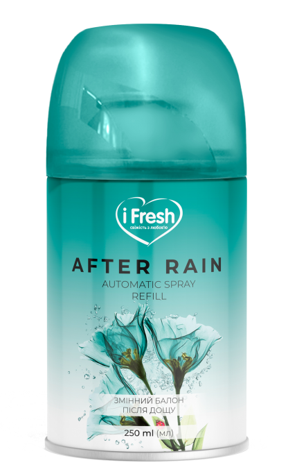 Змінний балон для автоматичного освіжувача повітря iFresh After rain з ароматом свіжості після дощу 250 мл